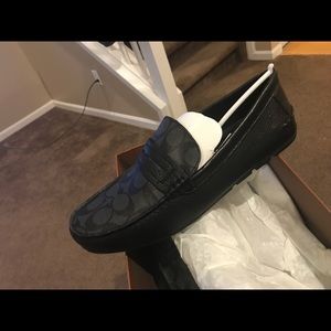 Black loafers